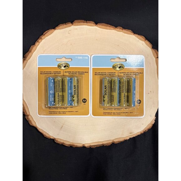 Hampton Bay Other - Hampton Bay AA Solar Rechargeable Nickel-Cadmium Batteries 800mAh 2 Packs